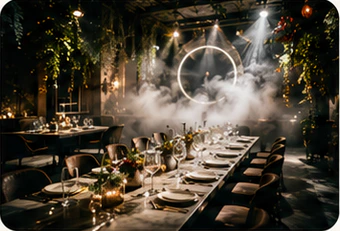 Immersive experiential dining room